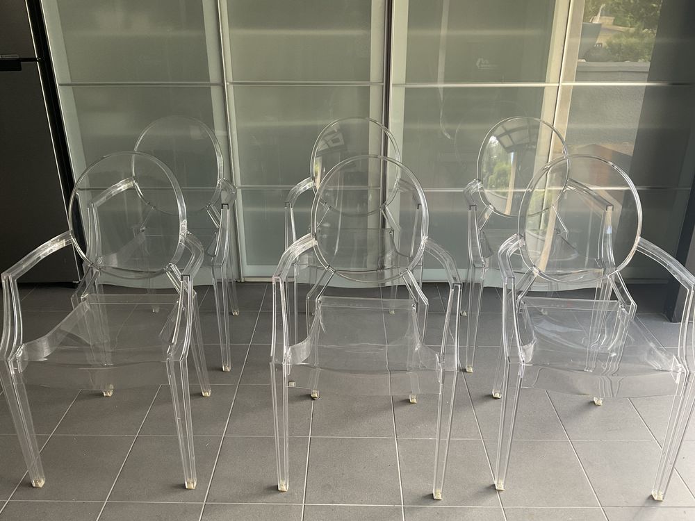 VENDS 6 CHAISES D'ORIGINE LOUIS GHOST BY KARTELL 800 Vaux (57)