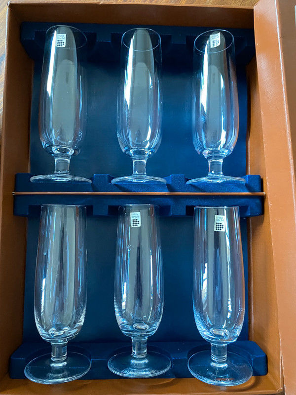 Cristal DAUM 6 Flutes Neuves Mod�le Bollene 150 Sainte-Colombe (69)