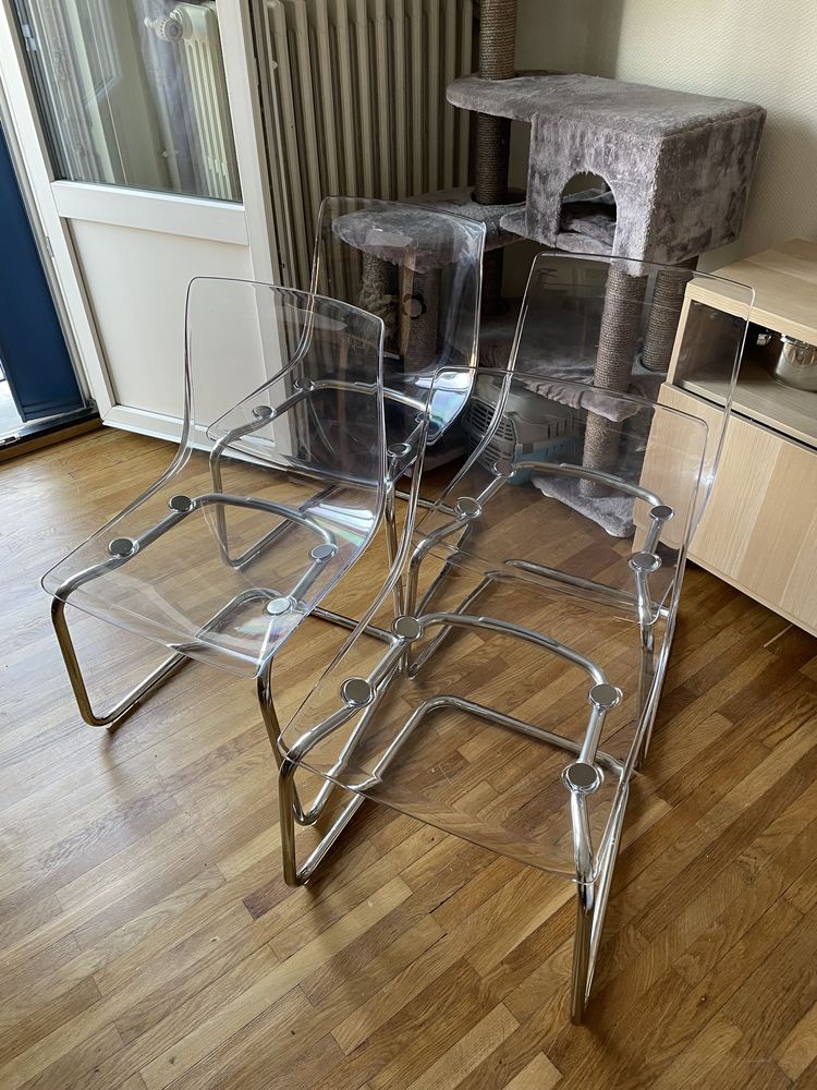 Chaises transparentes de salon/s�jour Mod�le Tobias IKEA 240 Besan�on (25)