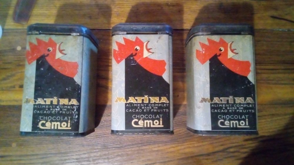 3 ancienne boite publicitaire CEMOI  25 Aubenas (07)