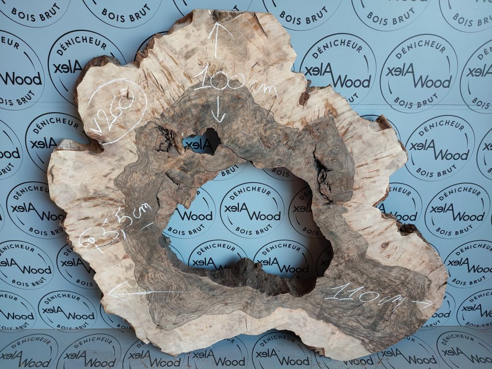 Rondelle racine de noyer id�al table basse r�sine �poxy 390 Toulouse (31)