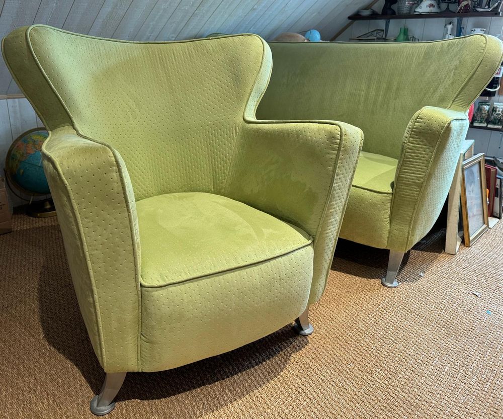 Salon canap� et fauteuil vert amande 700 Saint-Gilles-Croix-de-Vie (85)