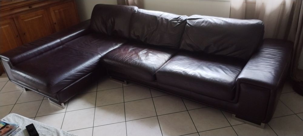 Canap� cuir pleine fleur 390 Annecy-le-Vieux (74)