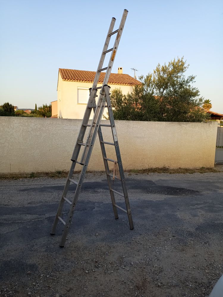 Echelle transformable 3 plans 7 echelons aluminium 5.3m 190 Saint-Jean-de-Fos (34)