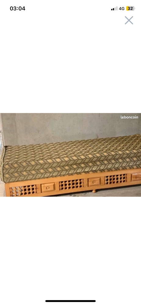 1 seule banquette de salon marocain (sedari) SANS le matelas 90 Bondy (93)