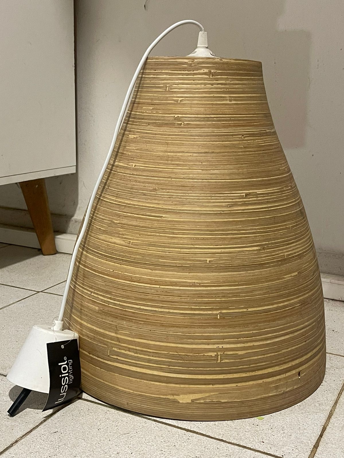 Abat-jour en bambou style naturel 60 Rivi�re-Sal�e (97)