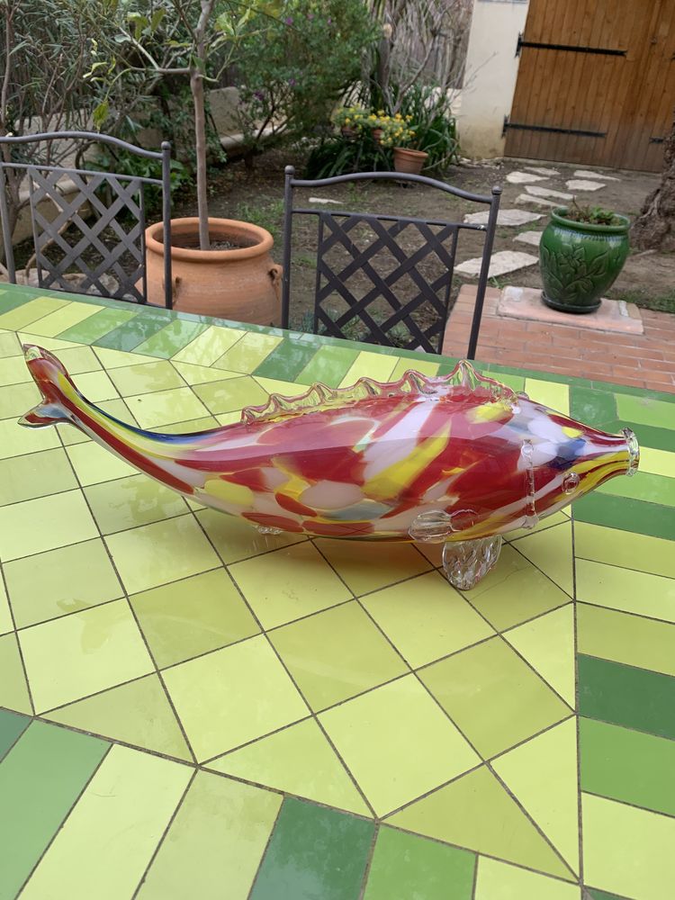 Vends   Poisson  en verre de d�coration 60 Saleilles (66)