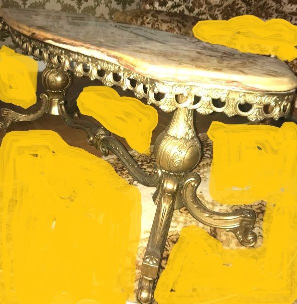 table en bronze et laiton TABLE BASSE LOUIS XV 100 La Souterraine (23)