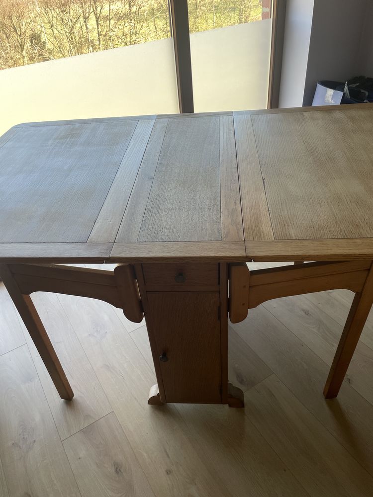 Rare : Meuble table pliante Gateleg Lebus furniture 175 Hestrud (59)