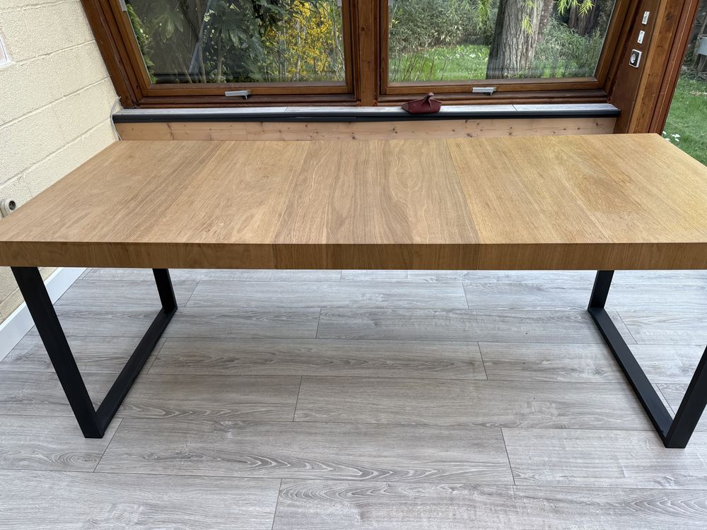 Table � manger extensible, plaqu� ch�ne noir 300 Savigny-sur-Orge (91)