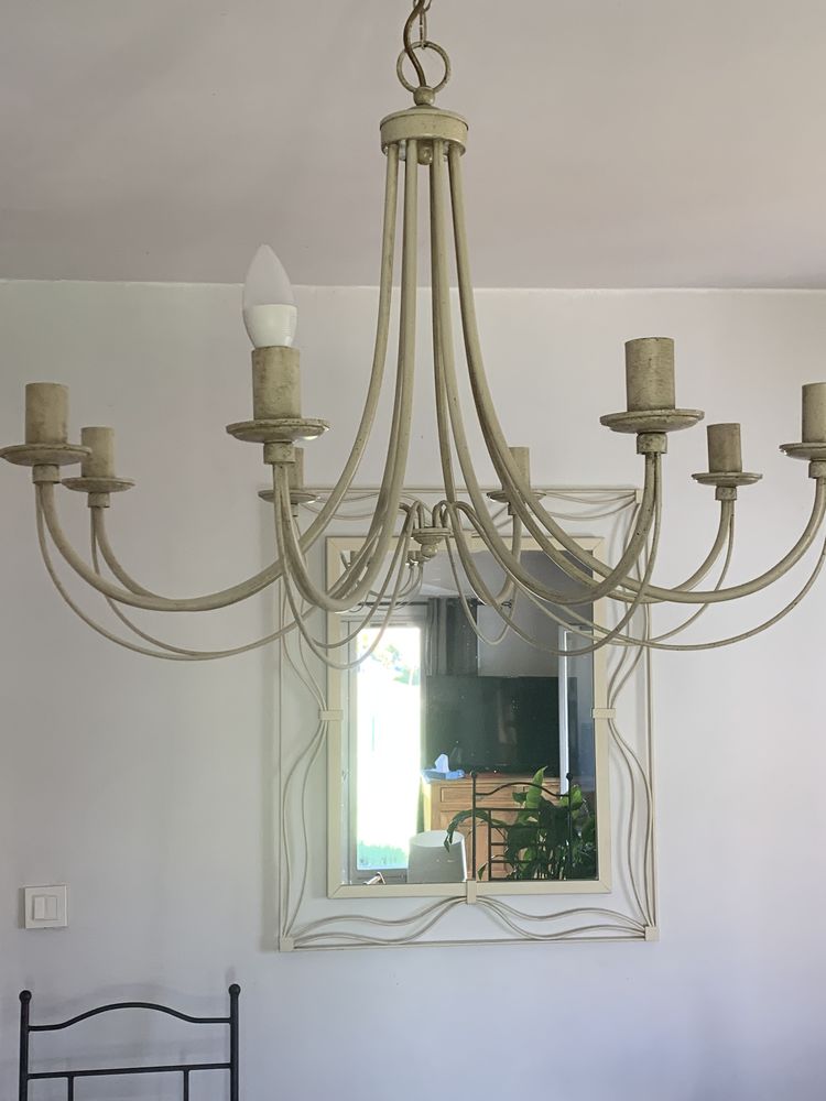 Vends suspension �clairante 8 branches avec miroir assorti . 100 Montauroux (83)