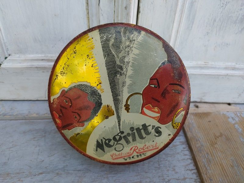 Boite T�le Publicitaire Bonbons Vichy Negritt's Art D�co 0 Loches (37)