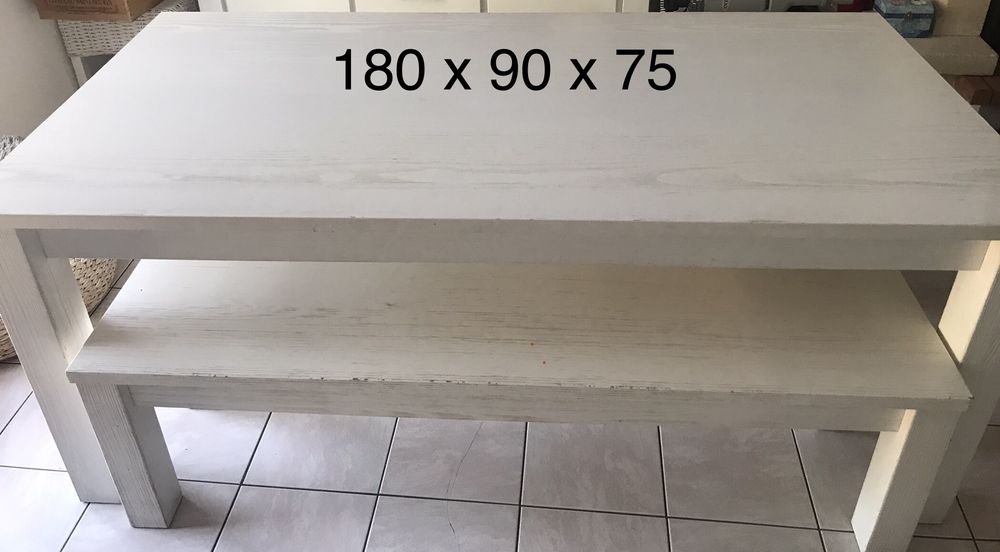 Salle � manger compl�te pin blanc 350 Witry-l�s-Reims (51)