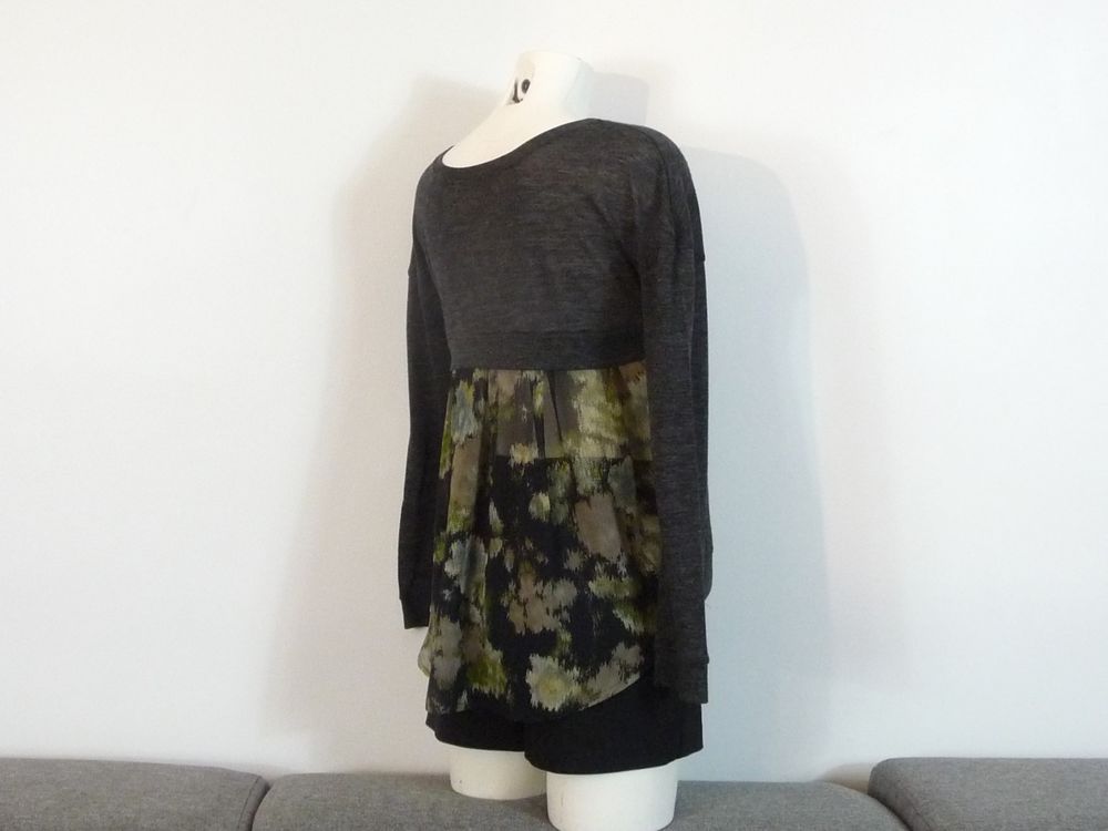 Pull L�ger Bi Mati�re Gris Anthracite- Taille XS- Promod 20 Paris 15 (75)