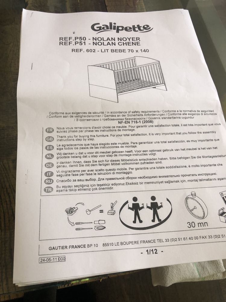 Vends lit de b�b� �volutif 45 Flogny-la-Chapelle (89)