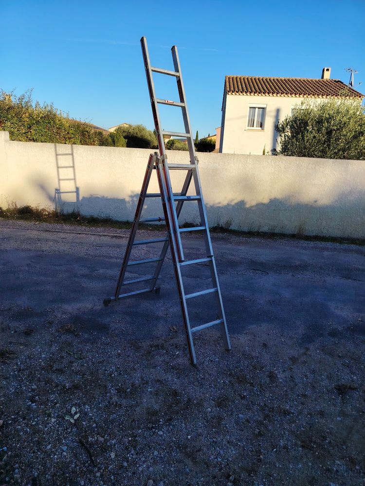 Echelle transformable 3 plans 6 echelons aluminium 4.7 mm 240 Saint-Jean-de-Fos (34)