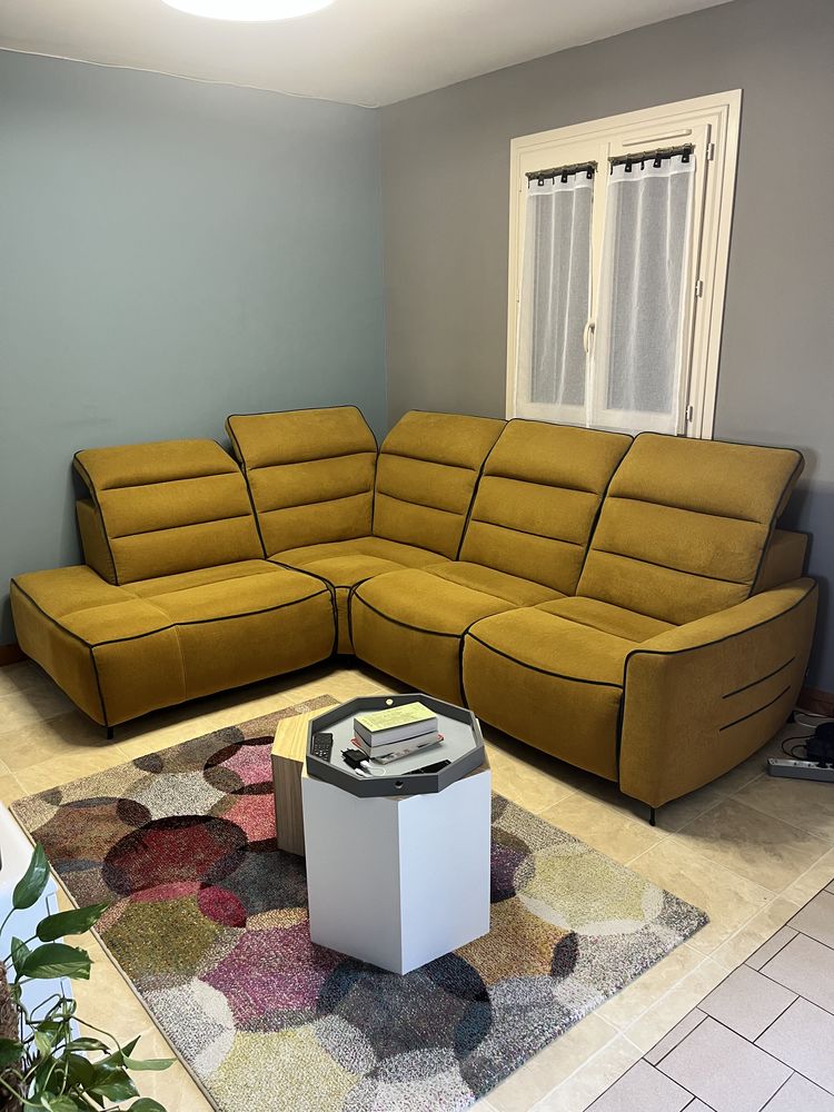 Canap� tissu relax �lectrique 1500 Bourges (18)