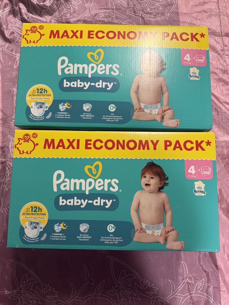 Deux cartons de couches Pampers taille 4 normal 35 La Chapelle-Saint-Luc (10)